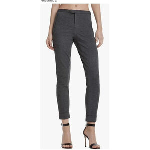 ATM Anthony Thomas Melillo Ponte Slim Pants Sz 4 Gray Mid Rise Cuffed M0348
